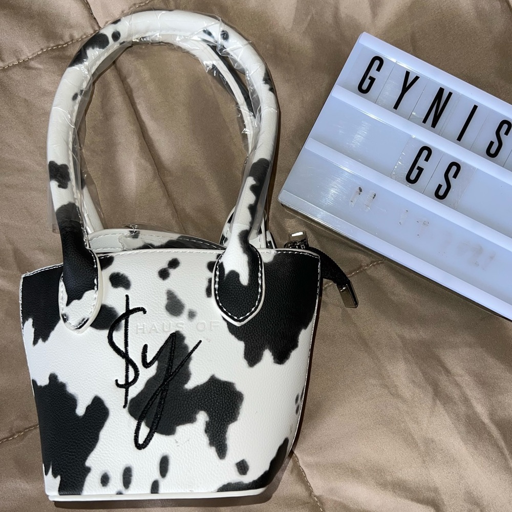 SOLD Hairs of Sy Mini Cow Print